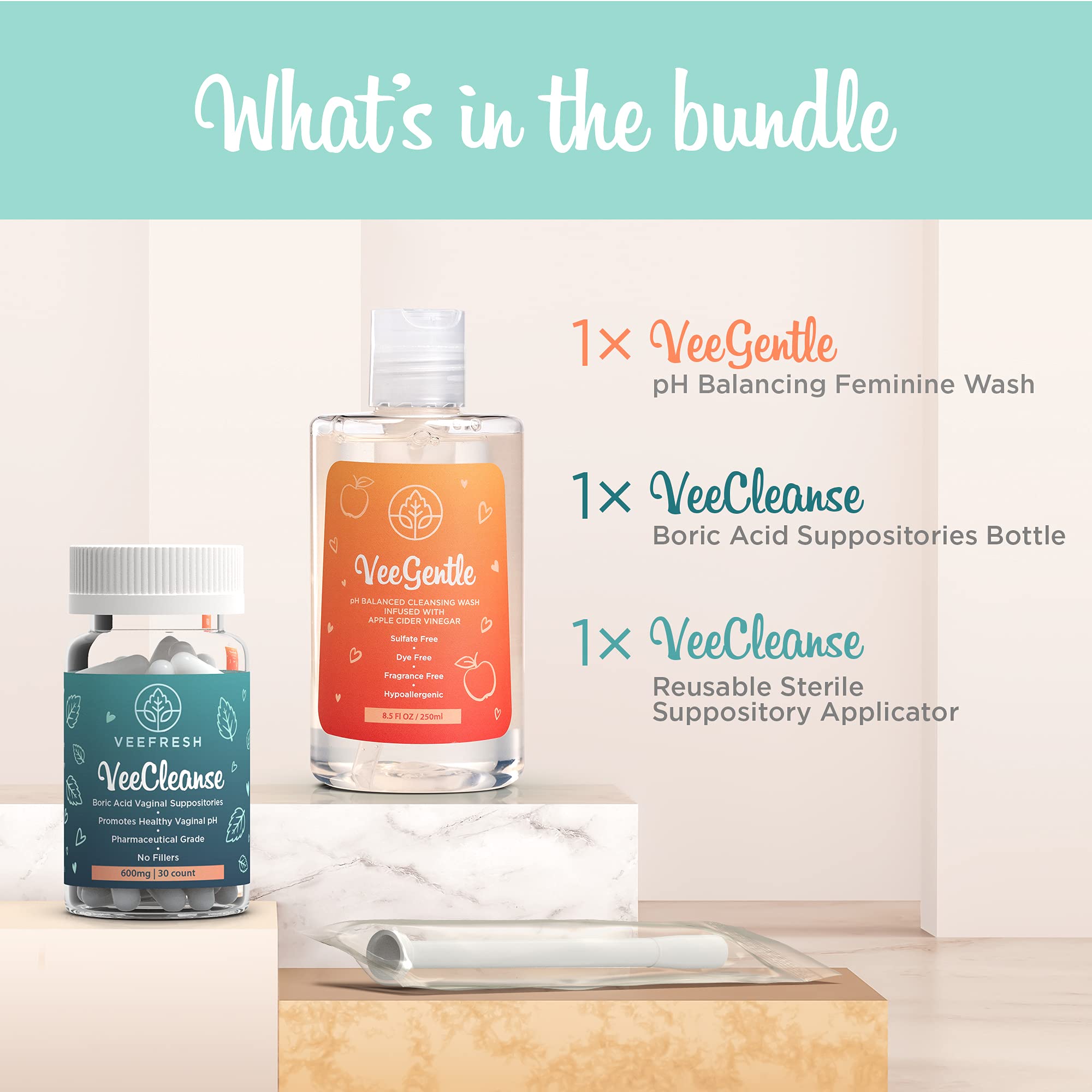 VeeFresh VeePower Vaginal Health Bundle Control and Prevent Vaginal