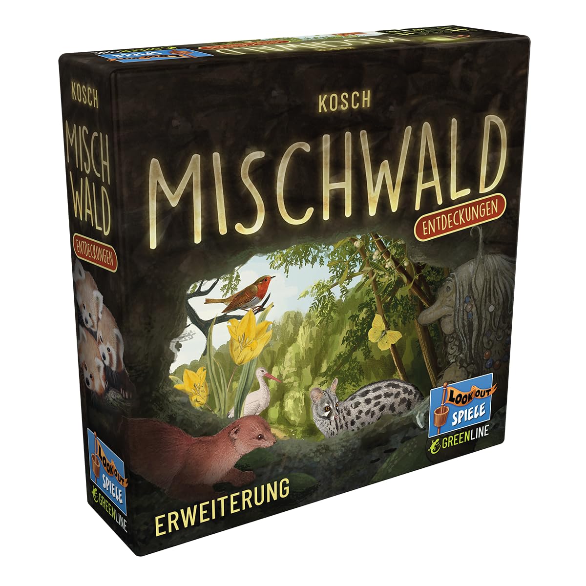Lookout, Mischwald – Entdeckungen, Erweiterung, Familienspiel, Kartenspiel, 1-5 Spieler, ab 10+ Jahren, 60 Minuten, Deutsch