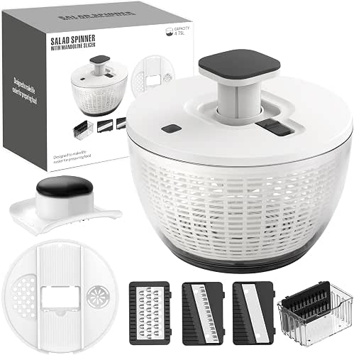 Salad Spinner Large, Lettuce Spinner, Fruits and Vegetables Washer with