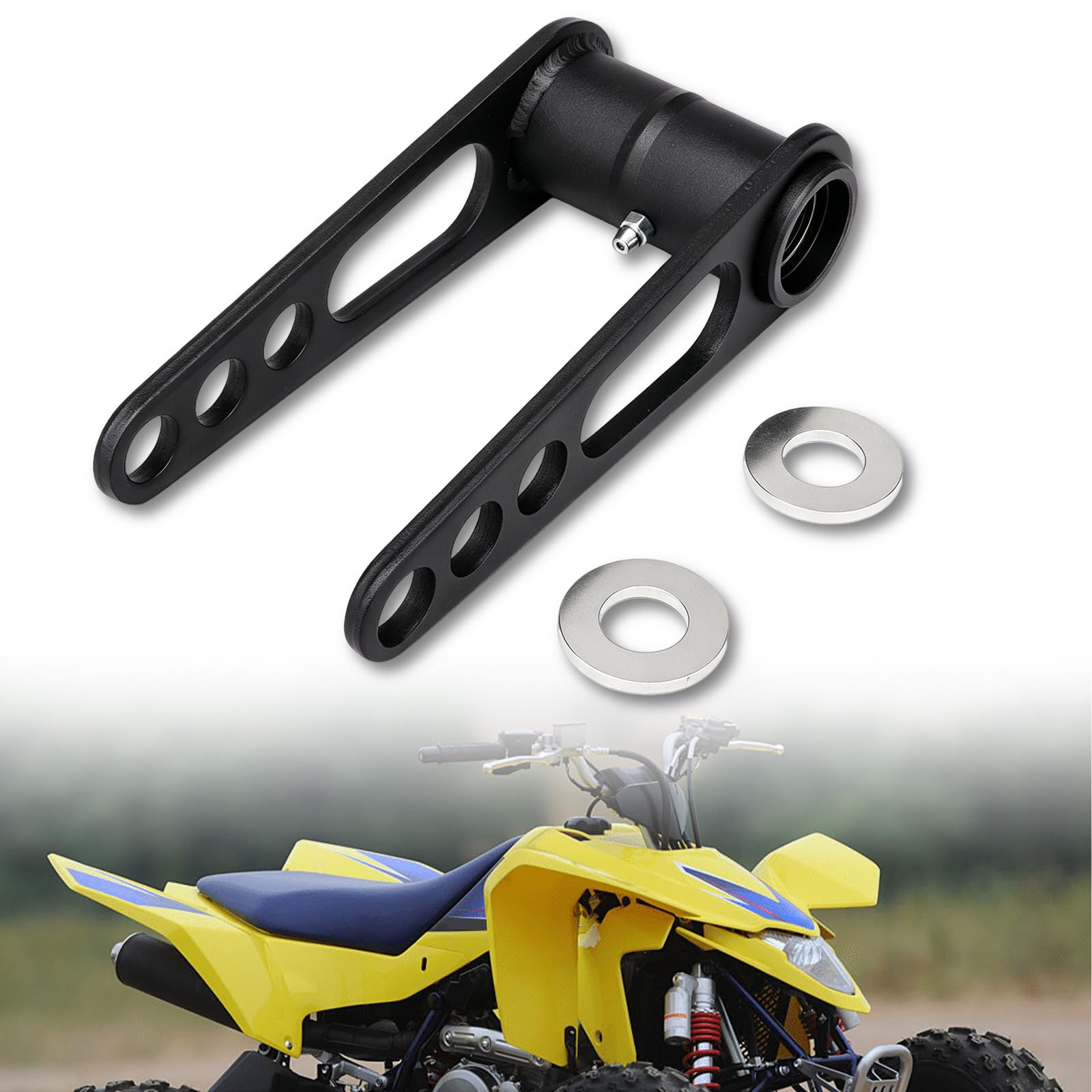 Kit di abbassamento posteriore per moto da 3,5 pollici Sospensione Inferiore ATV Kit Regolazione Abbassamento Posteriore per Suzuki LTZ400 per Kawasaki KFX400 KFX450R per Arctic Cat DVX400 Quad