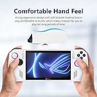 Vista 5 de Funda protectora de silicona para consola de juegos ASUS ROG Ally 2023 a prueba de caídas para ASUS Rog Ally 2023 Funda de mano (blanco)
