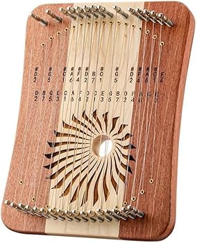 Hluru 31 弦 ハーピカ Hluru ハーピカ モノコード 17/31 弦指竪琴楽器 Kalyre ローズ