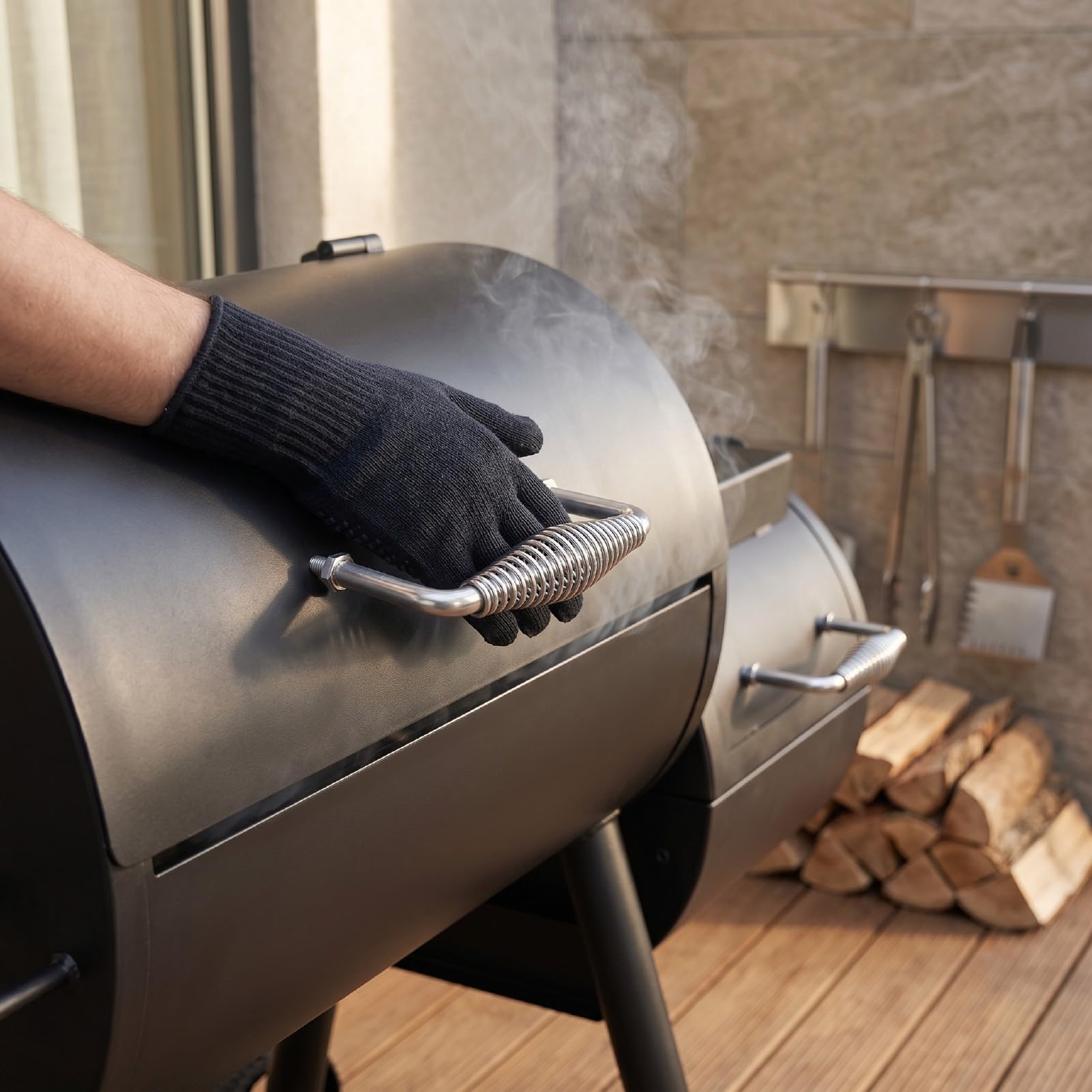 Maniglia A Molla per Barbecue in Acciaio Inossidabile con Bullone