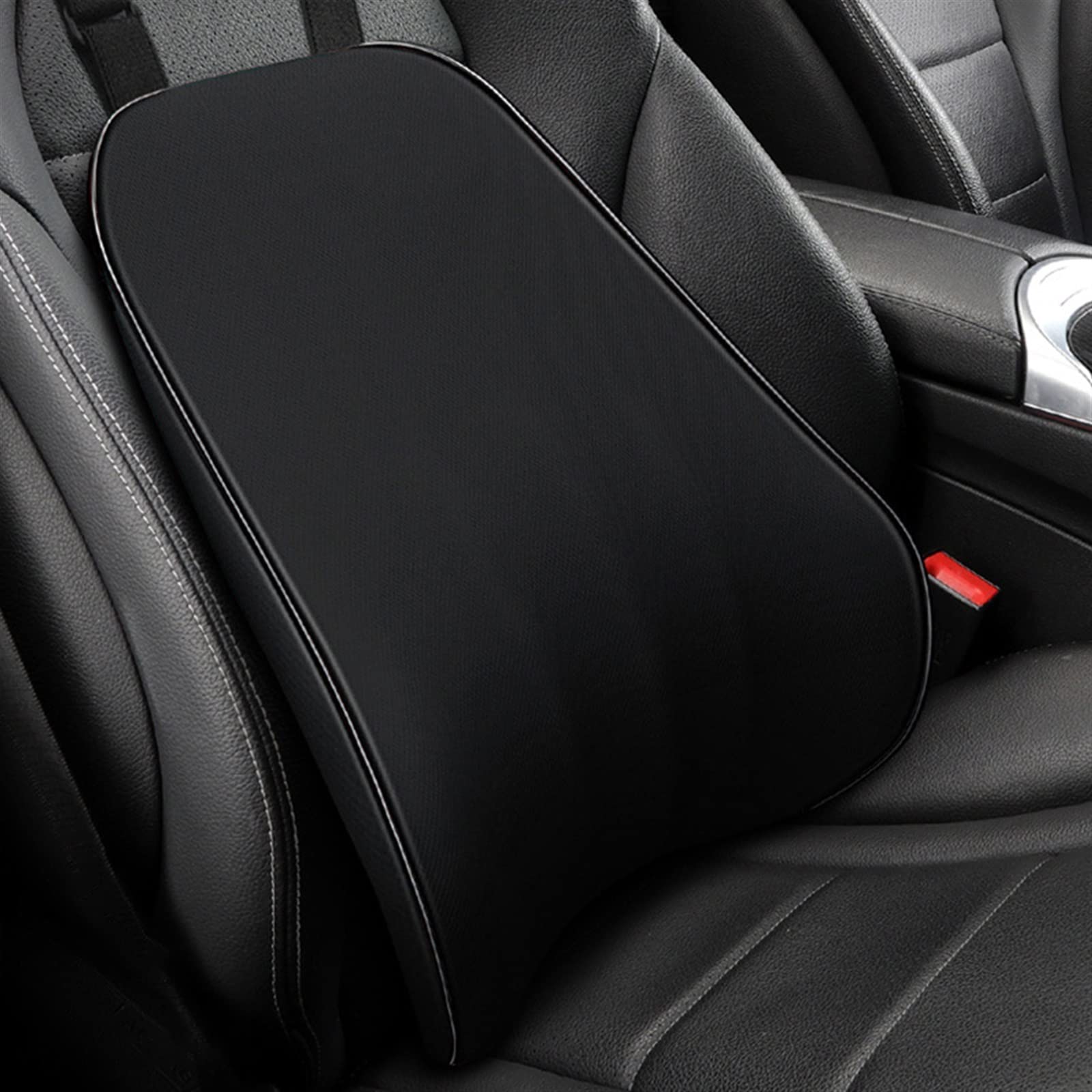 Coussin de siège de voiture ergonomique en mousse à mémoire de forme noir pour soutien lombaire
