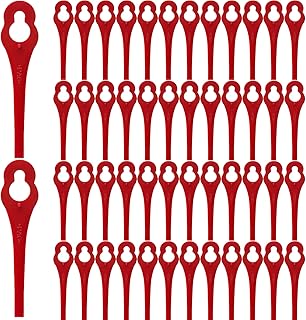 Plastic Grass Trimmer Blades 100PCS Replacement Plastic Blade Cordless Strimmer Blades Lawn Mower Cutting Blade Machine Trimming Blades for Lawnmower Trimmer Grass Cutter