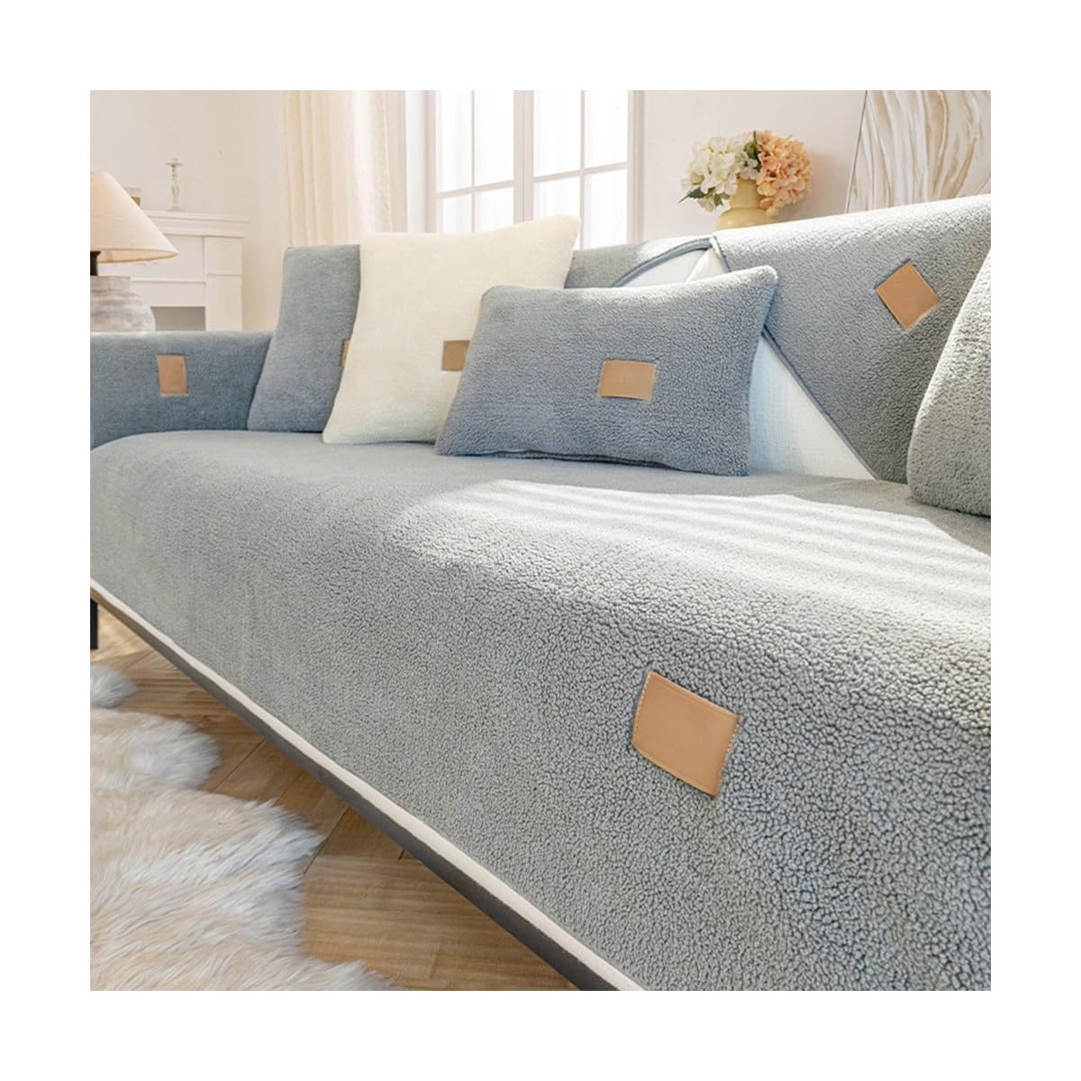 Housse de canapé antidérapante et résistante aux chats avec protection durable 110x210cm