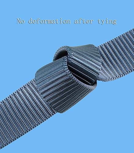 Vista 7 de Bullko Cinturón de nailon para hombre, correa ajustable sin trinquete para golf