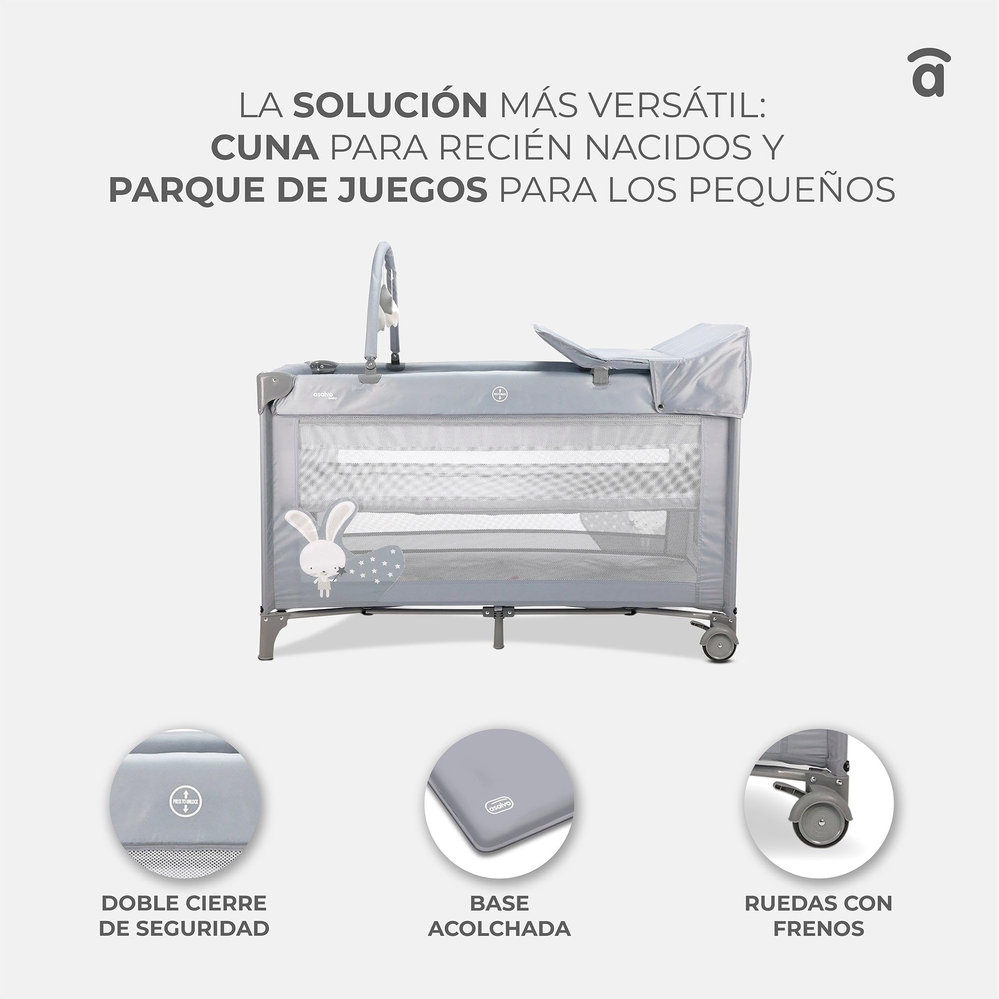 Asalvo Cuna de Viaje Completa Nórdica 18