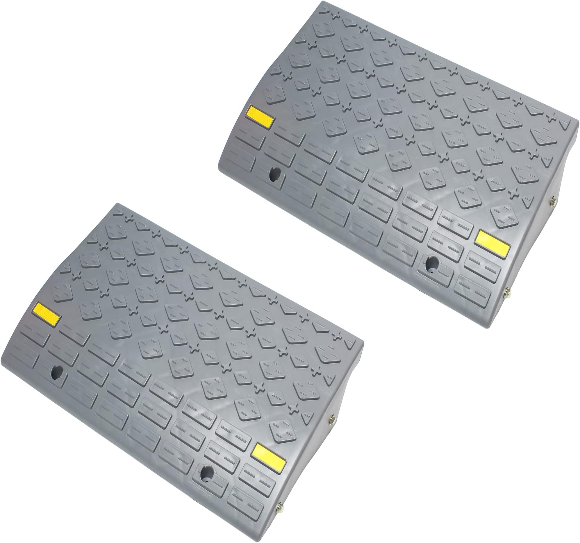 BISupplyCurb Ramps for Driveway Ramps for Low Cars, Car Ramps, Motorcycle Ramp, Threshold Ramp, Loading Ramps 6in 2pk