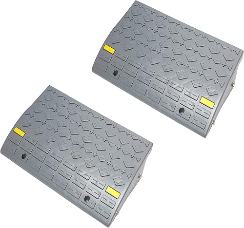 BISupply Rampas de bordillo para rampas de entrada para autos bajos, rampas de automóvil, rampa de motocicleta, rampa de umbral, rampas de carga de