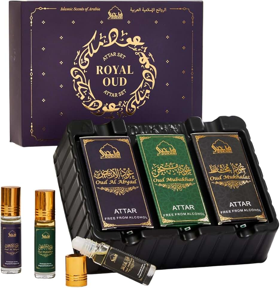 Dukhni Royal Oud Attar Oil Set