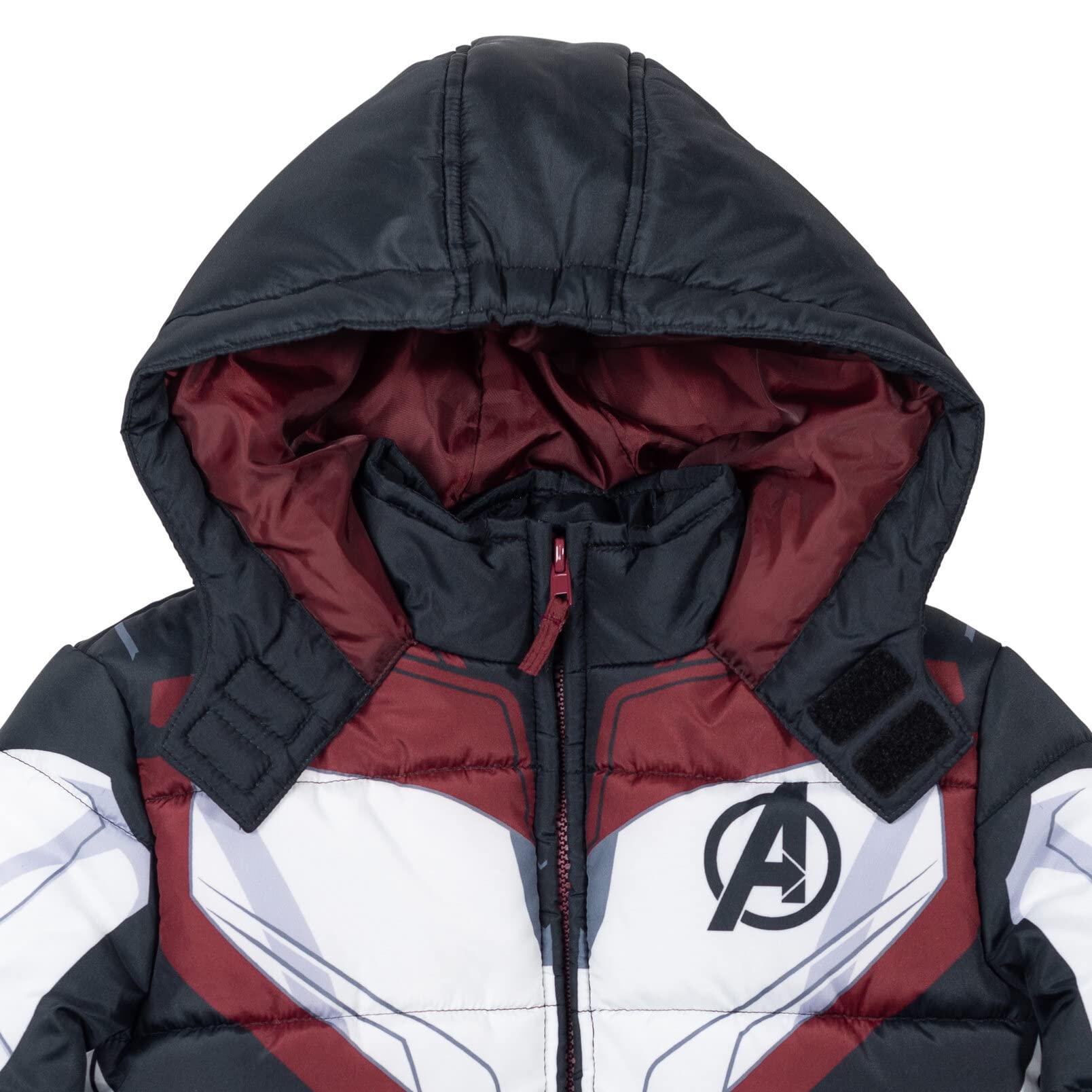 Marvel Piumino con cappuccio e cerniera per bambini