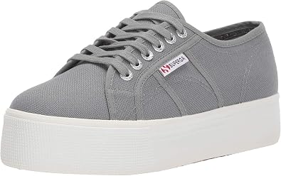 حذاء رياضي Superga 2790-acotw Linea Up and Down للسيدات، رمادي رمادي حكيم، مقاس 5.5 المملكة المتحدة