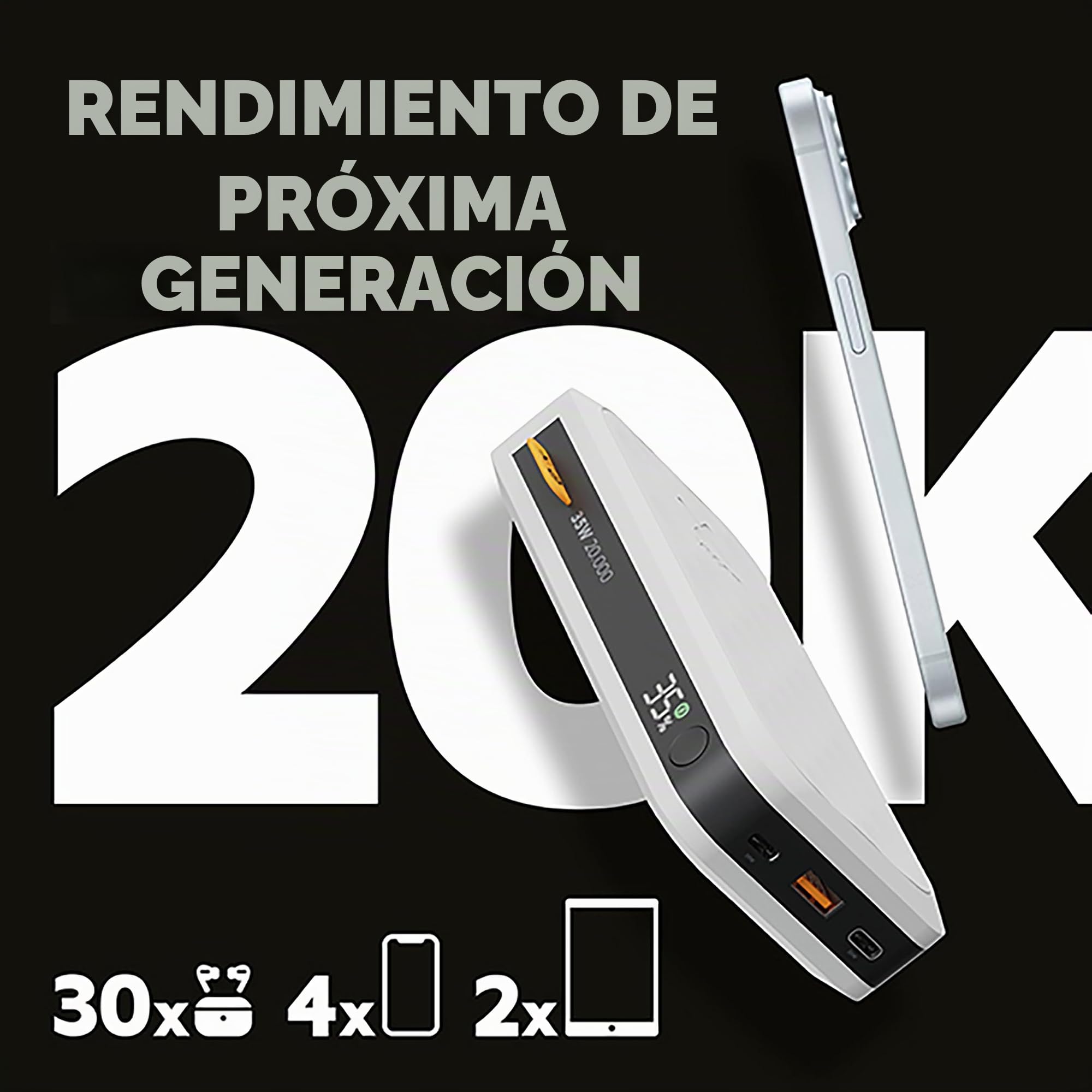POWER BANK FUEL SERIES FS-5200 20000mAh BLANCO XTORM