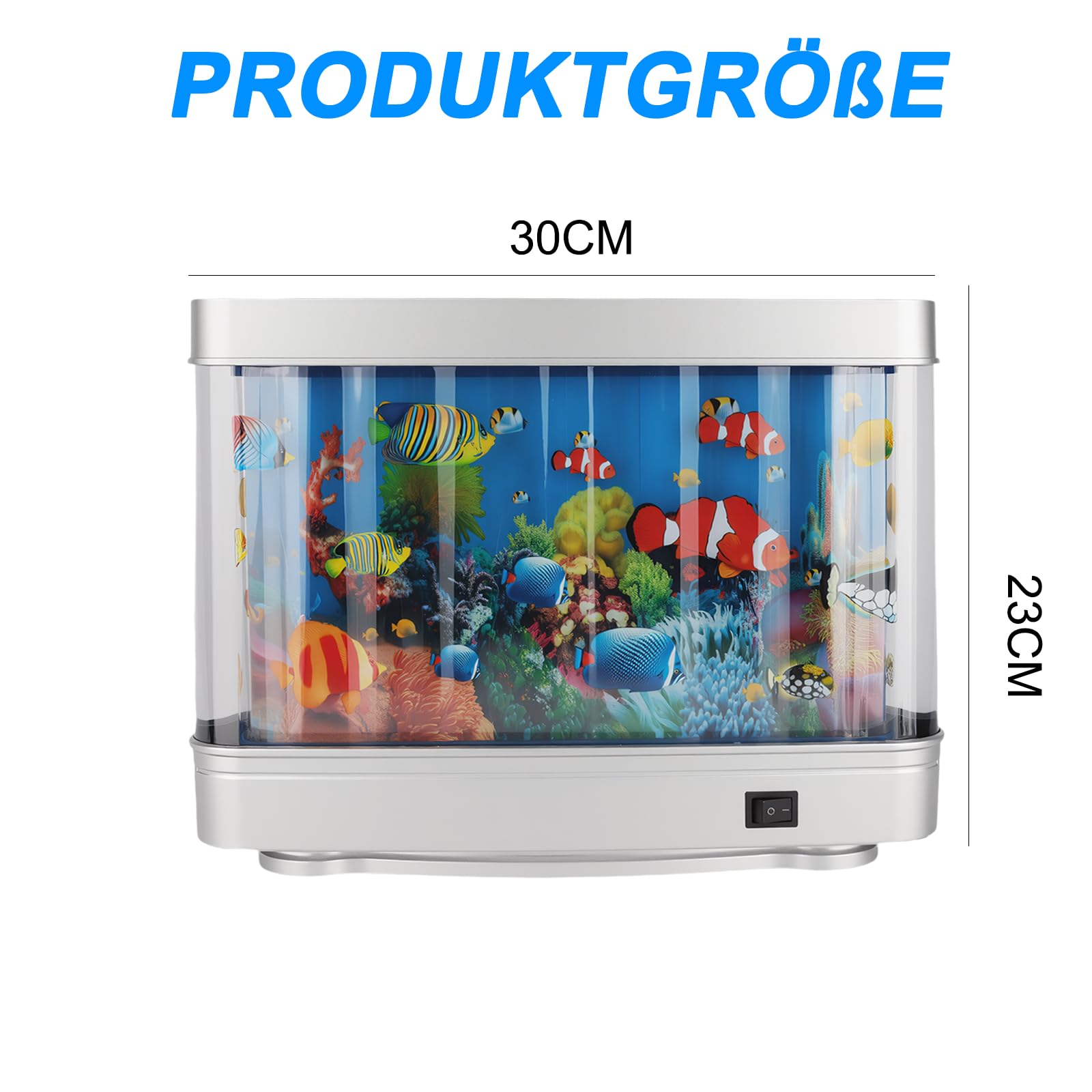 Led Dynamische Virtueller Fish Tank - KüNstliche Mini Aquarium Lampe lavalampe, Künstliches Aquarium Nachtlicht, Landschaft Ozean