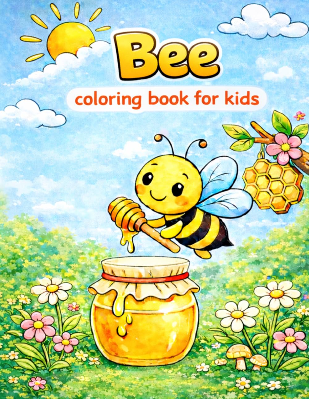 Bee coloring book for kids: My first bee and beekeeper coloring book