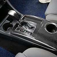 Vista 4 de LLKUANG Fibra de carbono real Control central de cambio de engranajes Panel Trim para Toyota Tacoma 2011 2012 2013 2014 2015 Interior Accesorios