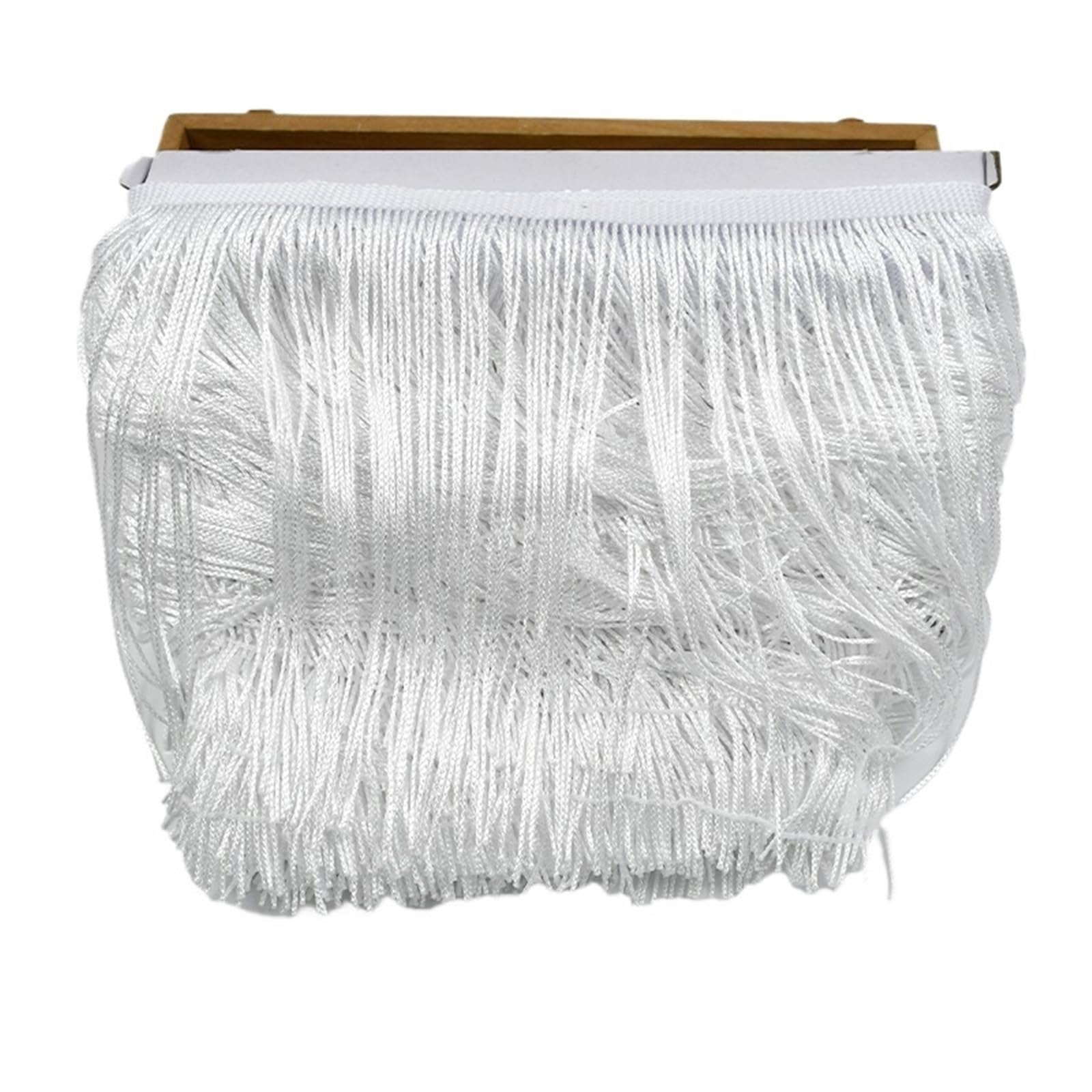Flecos de borlas de 30 cm de ancho con cinta superior reforzada para manualidades de tela