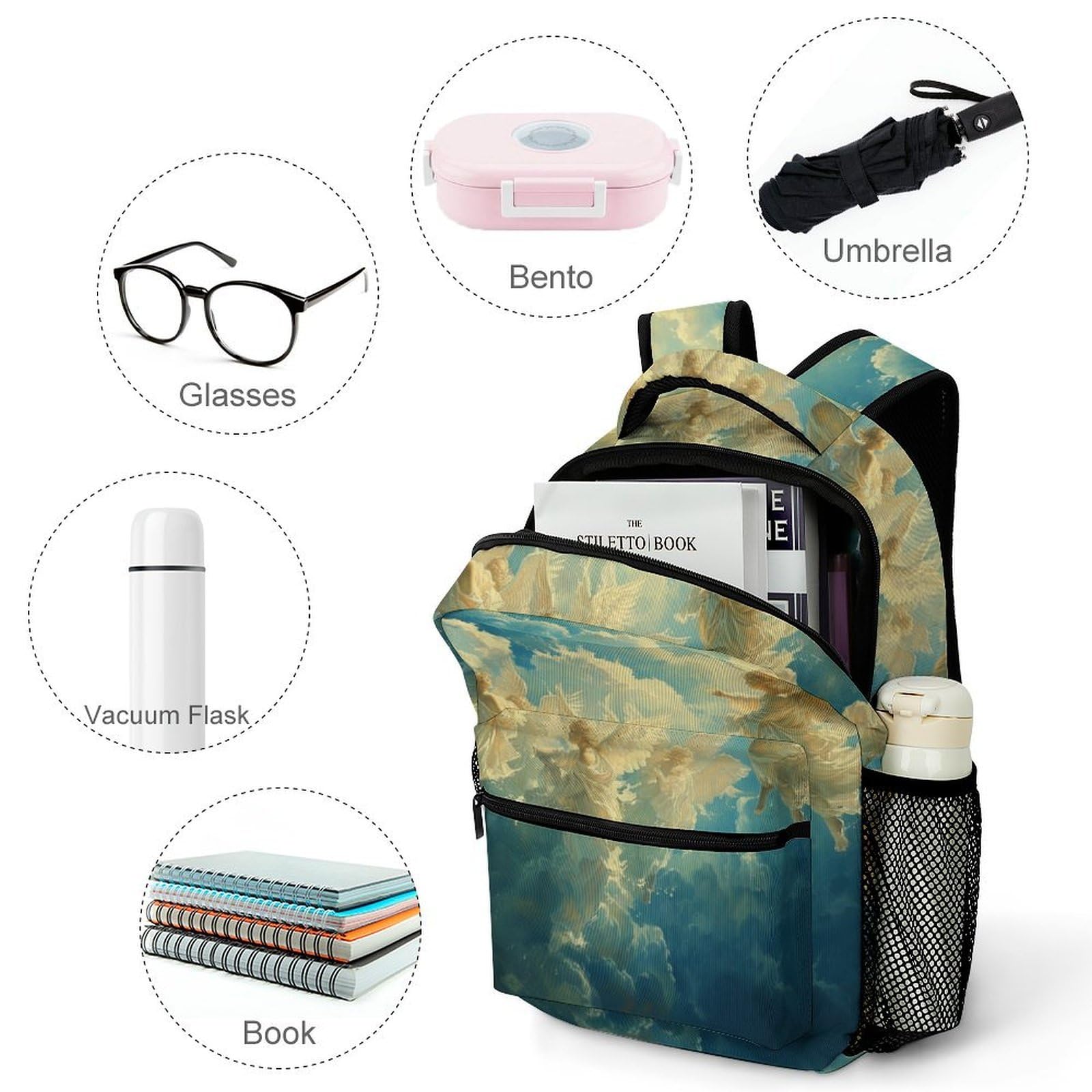 Ergonomie Schöner Engels Schulrucksack God - Anatomisch Geformte Rückenpolsterung