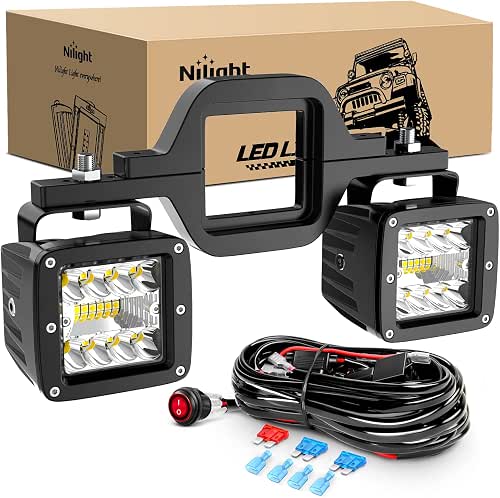 Nilight 2Pcs 3 Inch Led Pods Cubes 2 Inch Tow