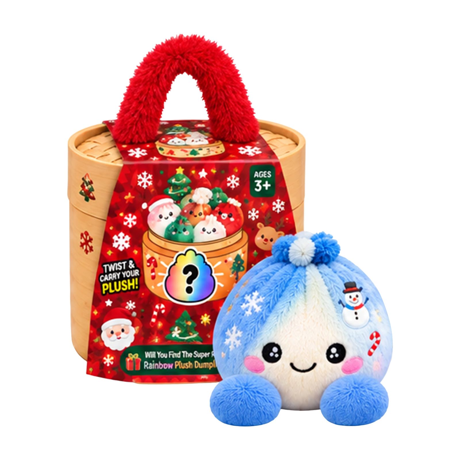 Christmas Dumpling Plush Cute Giant Dumpling Bao Pillows Steamed Bun Plush