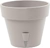 Santino Self Watering Planter Latina 6.9 Inch Sand IndoorOutdoor Flower Pot with Bottom Watering and Water Level Indicator for All Plants, Flowers, Herbs
