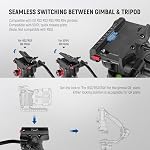 NEEWER 74" Pro Video Tripod with Fluid Head, All Metal Heavy Duty QR Plate Compatible with DJI RS Gimbals, Flexible 360° Pan&+90°/-75° Tilt with Adjustable Dampening, Max Load 22lb/10kg,TP75