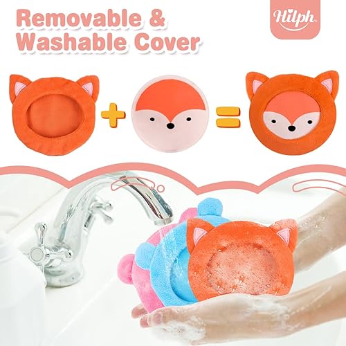 Miniatura 10 de Hilph Paquete de hielo para niños Boo Boos, bolsas de hielo reutilizables de animales pequeños para lesiones infantiles, pequeñas y redondas para