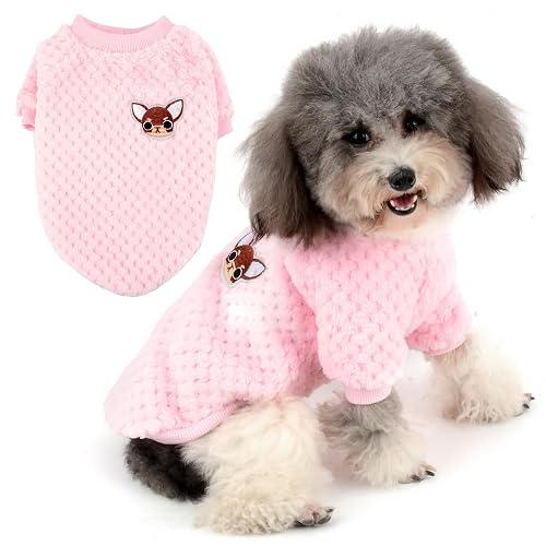ZUNEA Suéter para Perros Pequeños Invierno Cálido Abrigo Jersey Forro Polar Muy Suave Ropa Mascotas Cachorros…