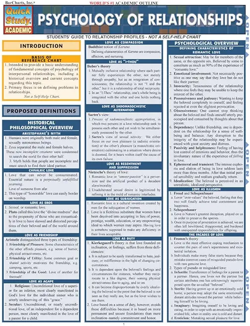 Psychology Of Relationships (Quick Study: Academic)