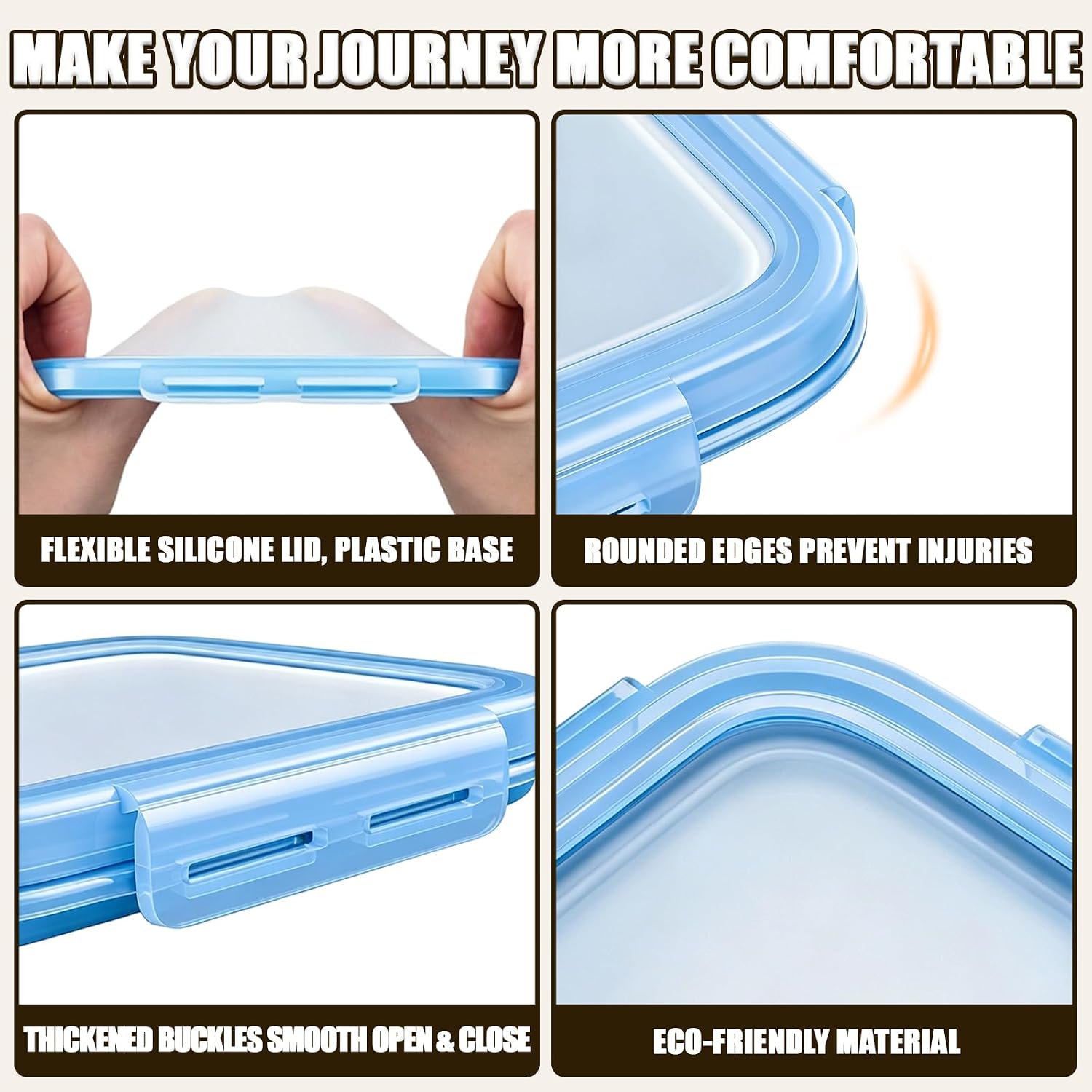 Travel Soap Case Leakproof with Lid Portable Silicone Soap Travel Case Container Waterproof Expandable Seal Organizer for Travelling Jewelry Camping Shower Gym Daily Essentials