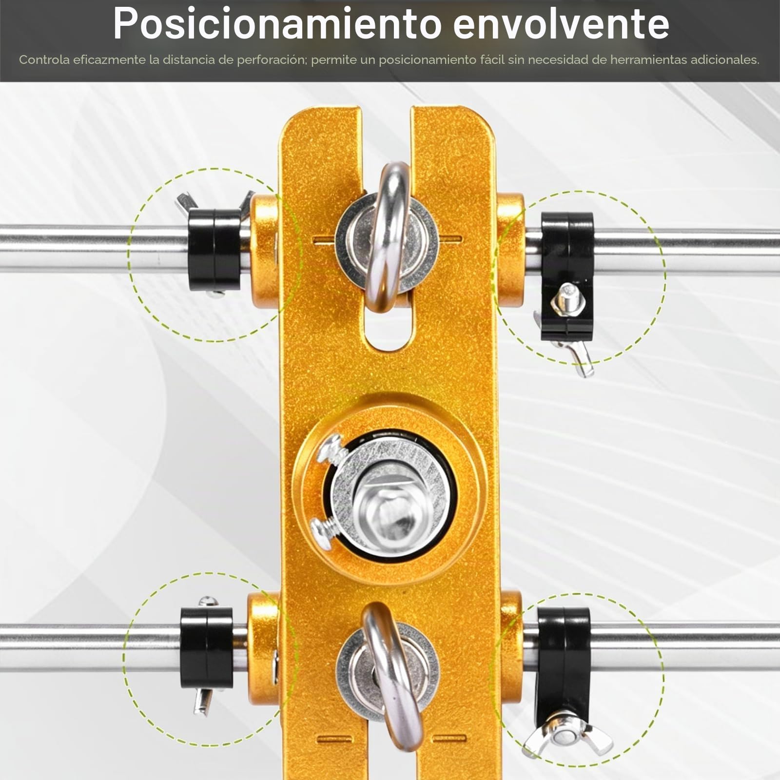 Mortajadora para Cerradura de Puerta, Kit de Abridor de Agujeros para Cerraduras de Puerta con 11 Cortadores de Acero de Tungsteno Plantilla de Mortaja 16 16.5 18 20 22 24 25 26 27 28 30 mm