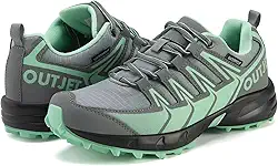 Tênis feminino à prova d'água leve antiderrapante para caminhada para uso ao ar livre