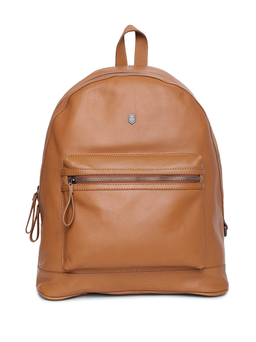 TOM LANG LONDON Front Pocket Leather Backpack (Onesize; Tan)
