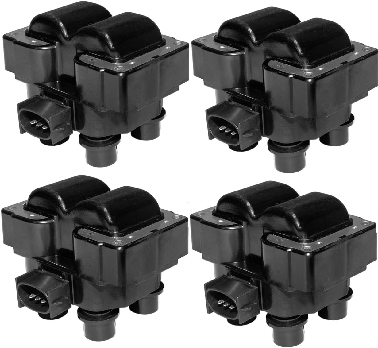 Combo pack of Ignition Coils for Ford Lincoln Mercury C924 FD-487 FD487 DG530 Fd480 490 F510 5c1117 178-8222 E96 52-1967 FD487 DG523 19017116 DG435 DG449 DG454 DG457 DG458 DG460 DG461 (SET OF 4)