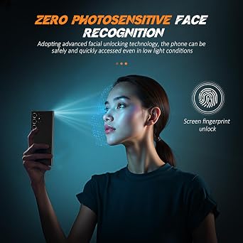 I25 Ultra Unlocked Cell Phone with NFC, 7000mAh Long Battery Life Smartphone,Built in Pen,6.8 HD Screen 12+1TB Unlocked Phones,5G/Dual SIM/Fingerprint Unlock/Face ID (Gold)
