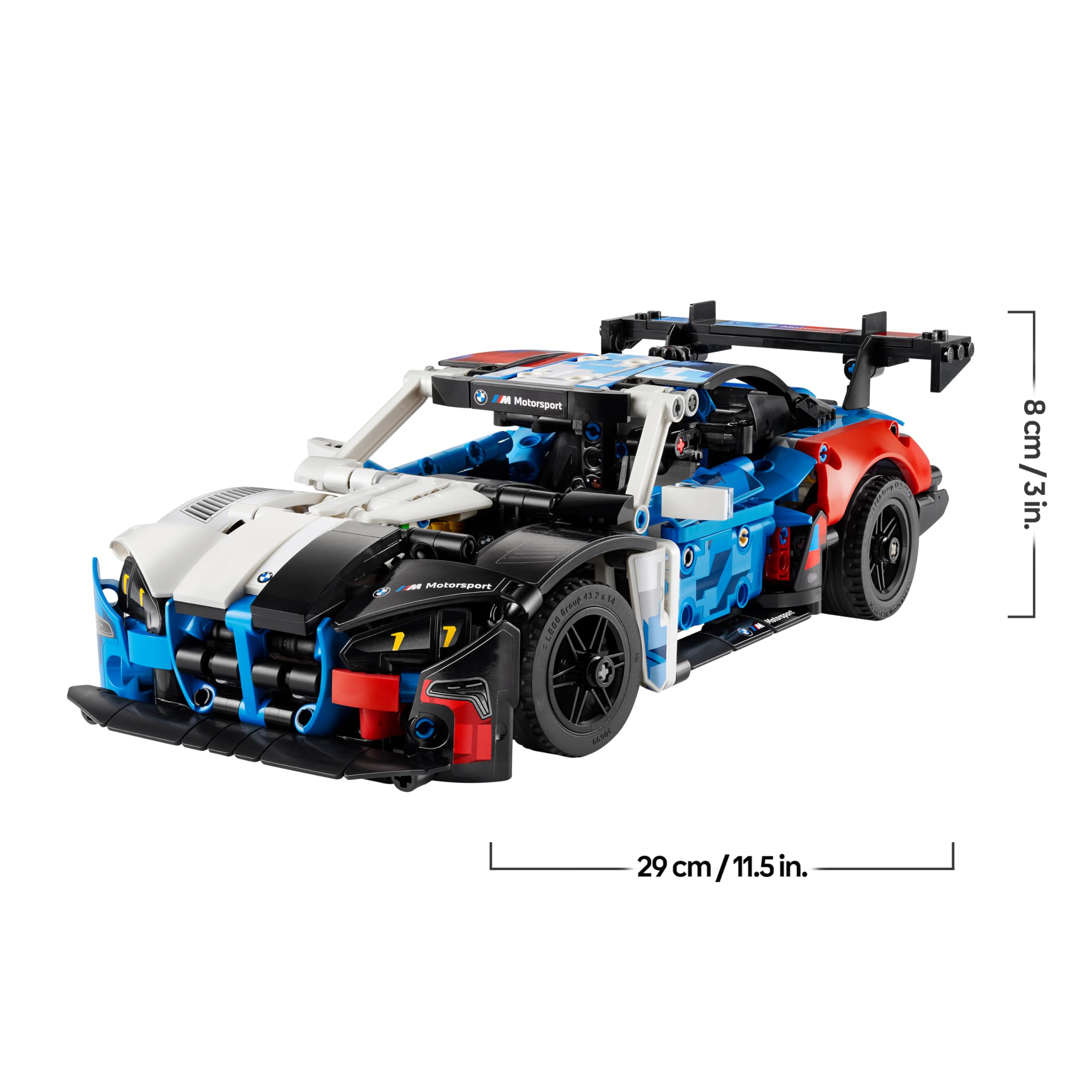 LEGO Technic BMW M4 GT3 EVO Rennwagen - Modellbausatz mit V6-Motor, Lenkung & öffnenden Türen - Gaming Geschenk für Jungen ab 11 Jahren & Jugendliche Motorsport Fans - 42226