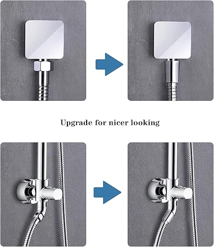 Miniatura 6 de BRIGHT SHOWERS Manguera de ducha para cabezales de ducha de mano, manguera de ducha de mano de acero inoxidable extra larga de 79 pulgadas, pieza de