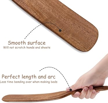 NiHome Mattress Lifter for Changing Sheets Bed Skirts, Bed Making Tool for Bed Making Easier, Sheet Tucker Tool Protect Your Back, Hand, Reduce Excess Strain, Mattress Tucker Paddle (Single)
