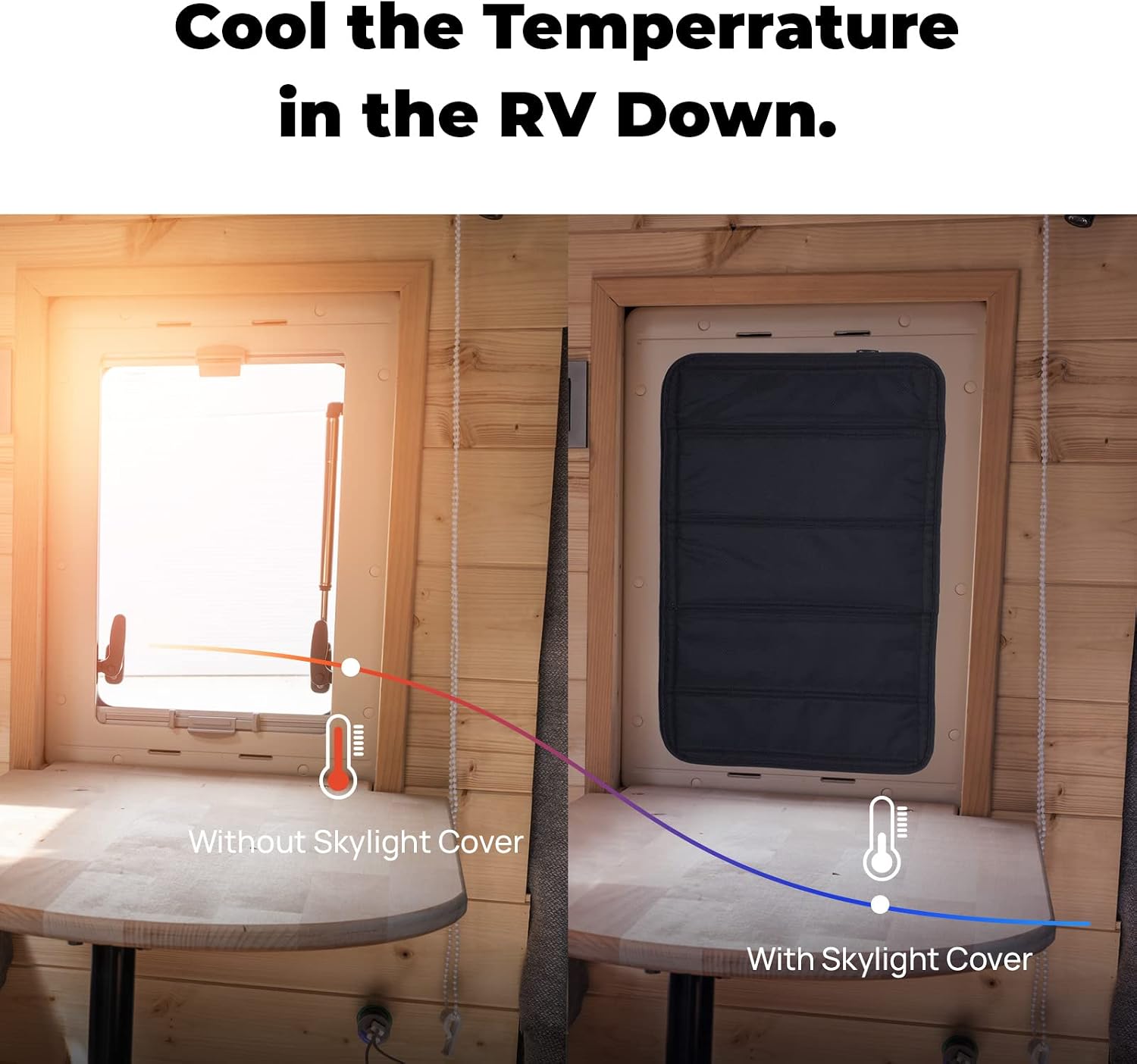 BougeRV RV Door Window Shade, Foldable Single-Sided Aluminum Film RV Window Insulation 25''×16'',Trailer Window Blackout Sunshade with Magnetic RV Accessories RV Parts.
