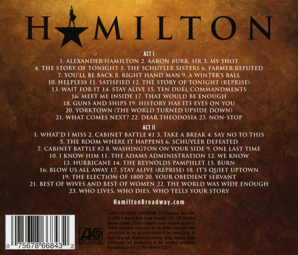 Hamilton Original Broadway Cast Recording (Explicit Version) [2CD]explicit_lyrics
