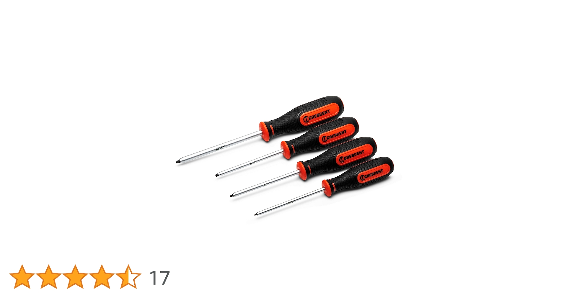 Amazon | ‎CRESCENT スクエアドライバー4点セット 正方形 S0x4