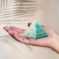 Vista 434 de Amazing Gemstone Amethyst Pyramid Crystal Healing Stones - 2" Great Pyramid Figurine of Natural Stone Pyramid for Meditation, Reiki, Chakra