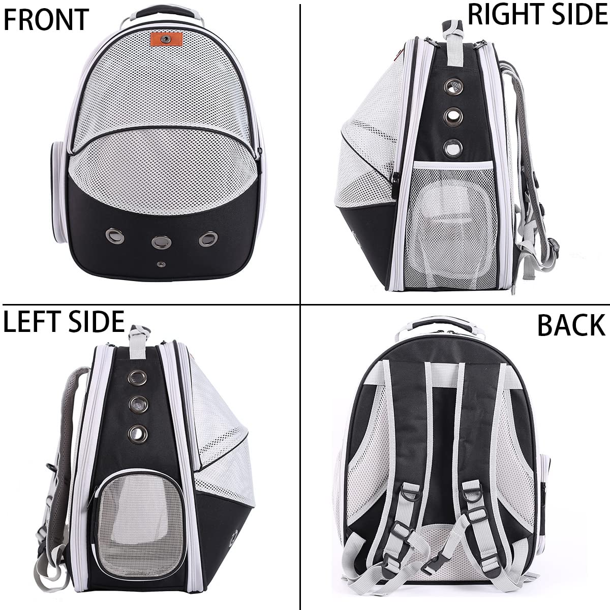 Snapklik.com : Breathable Cat Backpack Carrier, Back Extension Pet ...