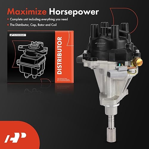 Miniatura 3 de A-Premium Distribuidor de encendido con tapa y rotor Compatible con Nissan Pickup 1996-1997 2.4L