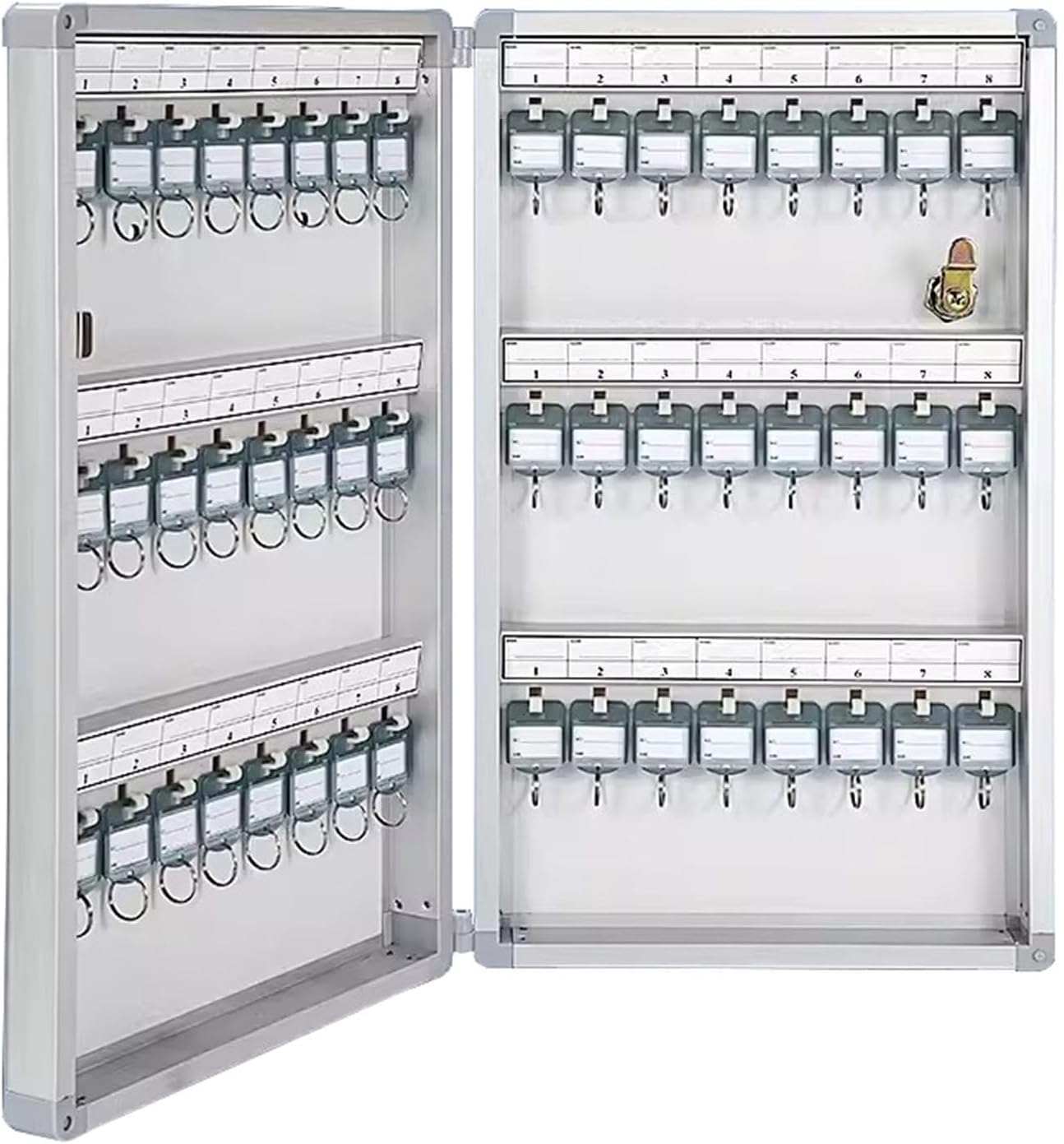 Boîte à clés murale en acier renforcé : armoire haute capacité pour une sécurité durable