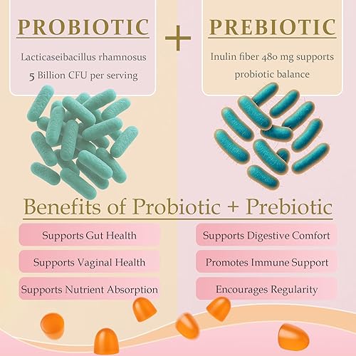 Miniatura 4 de MATOP Gomitas Premium de Equilibrio Femenino para Mujeres - Probiótio + Prebiótico para el Equilibrio del pH Vaginal con Sabor a Uva, Vegano, Sin