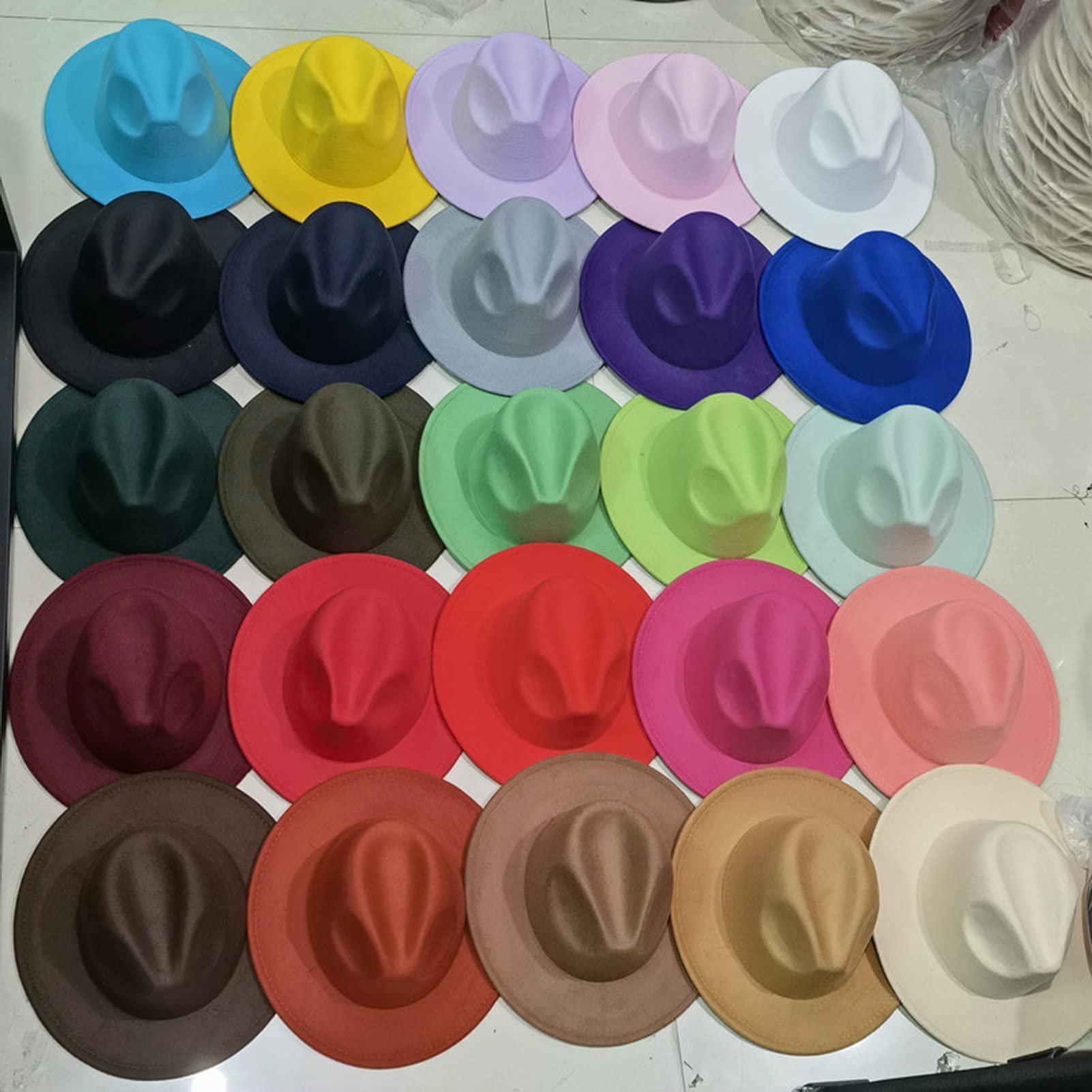 Faringoto Fedora Chapeau d'hiver de luxe pour femme