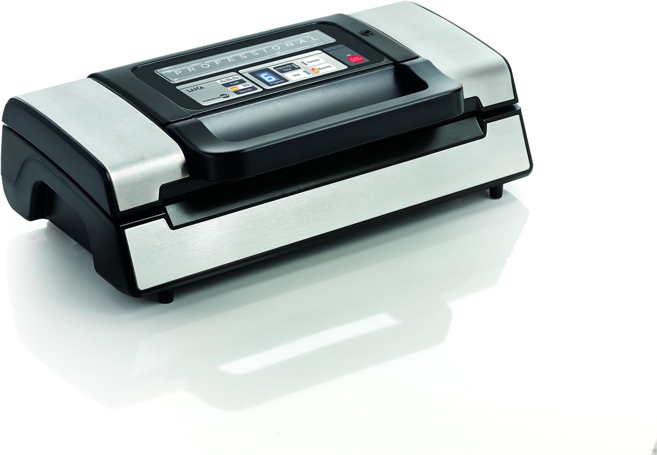 LAICAvt3120-0.9 mbar Black, White Vacuum Sealer – Vacuum envasadora (Black, White, -0,9 mbar, 370 mm, 144 MM, 74 mm, 1.32 kg)