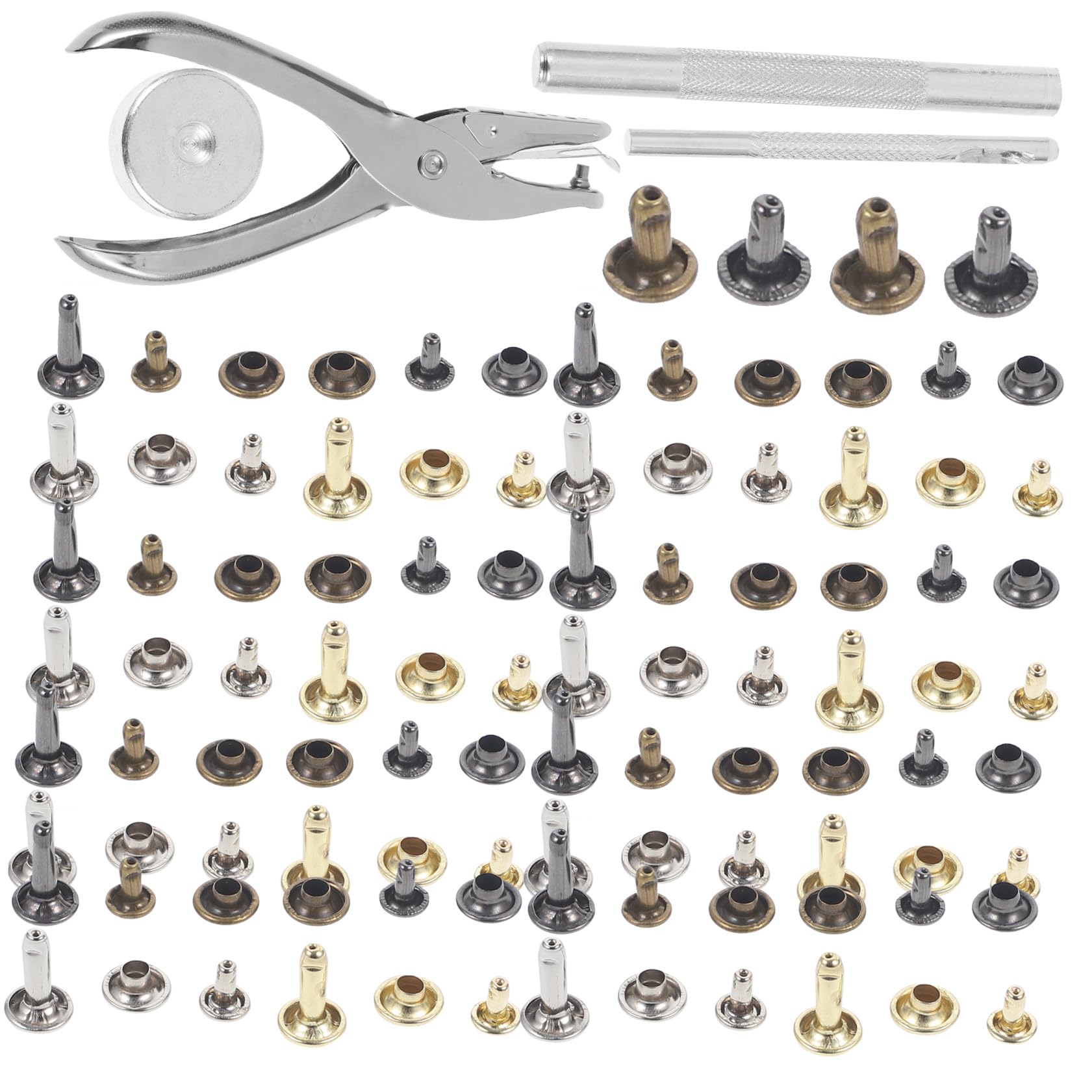 SEWACC 480sätze Dekorative Nieten Für Kleidung Und Taschen Diy Handgemachte Nieten Und Spikes Leder-punk-accessoires Für Schuhe Und Gürtel Nützlich Für Lederhandwerk